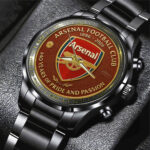 Arsenal FC 140 Years Black Stainless Steel Watch - MAITM13591