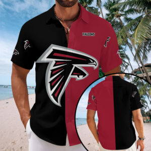 Atlanta Falcons Short Sleeve Button-Down Shirt - MAITM13546