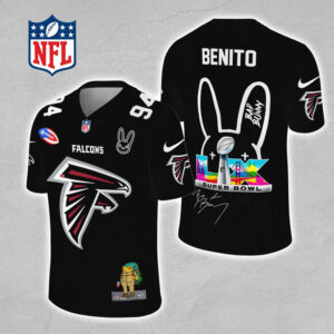 Atlanta Falcons x Bad Bunny 3D Football Jersey - MAITM13300