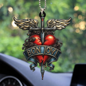 Bon Jovi Custom shape 2-sided Acrylic Car Ornament - TMTHU1713