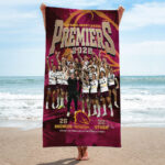 Brisbane Broncos Rectangle Beach Towel - TMTHU1461
