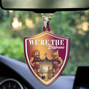 Brisbane Lions x Brisbane Broncos Custom Shape 2-sided Acrylic Car Ornament – TMTHU1323