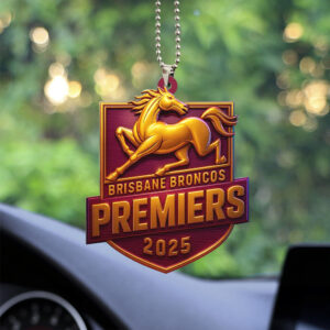 Brisbane Broncos Custom Shape 2-sided Acrylic Car Ornament – TMTHU1295