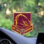 Brisbane Broncos Custom Shape 2-sided Acrylic Car Ornament – TMTHU1310