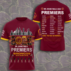 Brisbane Broncos 3D Apparel - TMTHU1320