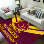 Brisbane Broncos Rectangular Rug - TMTHU1585