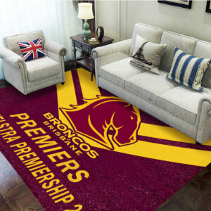 Brisbane Broncos Rectangular Rug - TMTHU1585