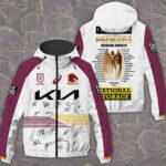 Brisbane Broncos 3D Windbreaker Jacket - TMTHU1402