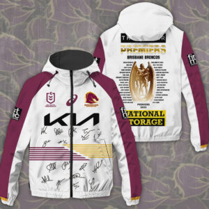 Brisbane Broncos 3D Windbreaker Jacket - TMTHU1402