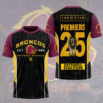 Brisbane Broncos 3D Apparel - TMTHU1513