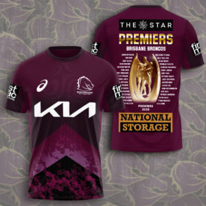 Brisbane Broncos Premiers 3D Apparel - TMTHU1692