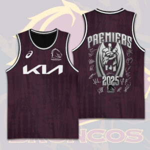 Brisbane Broncos Premiers Basketball Jersey - TMTHU1690