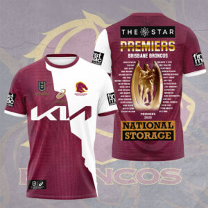 Brisbane Broncos Premiers 3D Apparel - TMTHU1697