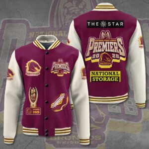 Brisbane Broncos Premiers 2025 Varsity Jacket - TMTHU1641