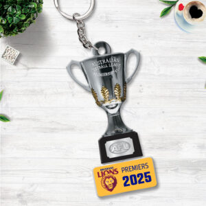 Brisbane Lions Custom Shape 2-sided Keychain - TMTHU1382