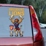 Brisbane Lions 3D Car Sticker - TMTHU1247