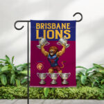 Brisbane Lions Double-side Garden Flag - TMTHU1246