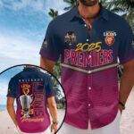 Brisbane Lions Short Sleeve Button-Down Shirt - TMTHU1570