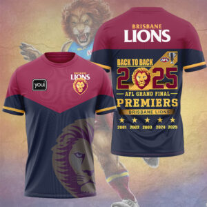Brisbane Lions 3D Apparel - TMTHU1240