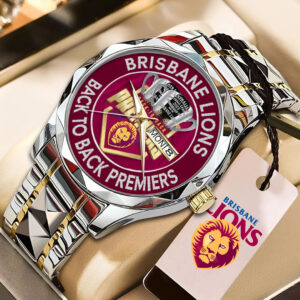 Brisbane Lions Back To Back Premiers Alloy Luxury Quartz Watch - TMTHU1759
