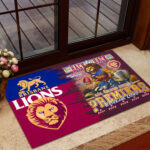 Brisbane Lions Back To Back Premiers Doormat - TMTHU1457