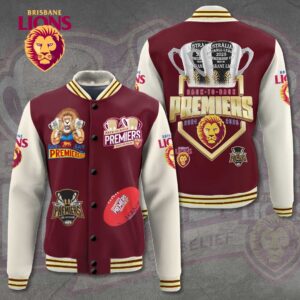 Brisbane Lions Back To Back Premiers Varsity Jacket - TMTHU1541