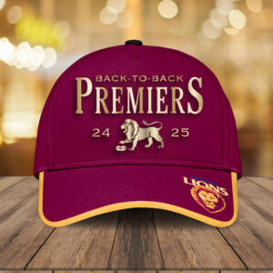 Brisbane Lions Back To Back Premiers 2024 2025 Classic Cap - TMTHU1380