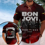 Bon Jovi 2026 Forever Tour  Short Sleeve Button-Down Shirt – HOATT14183