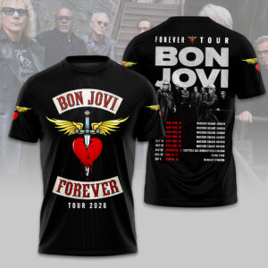 Bon Jovi 2026 Forever Tour 3D Apparel - HOATT14188