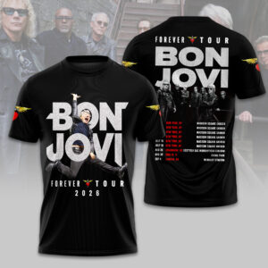 Bon Jovi 2026 Forever Tour 3D Apparel - HOATT14189