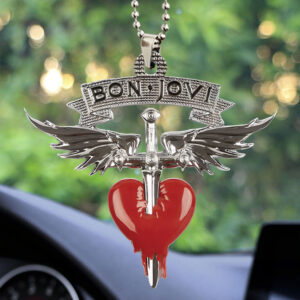 Bon Jovi Custom shape 2-sided Acrylic Car Ornament - HOATT14159
