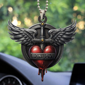 Bon Jovi Custom shape 2-sided Acrylic Car Ornament - TMTHU1827