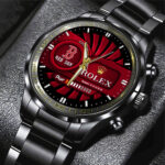 Boston Red Sox Black Stainless Steel Watch - MAITM13426