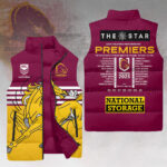 Brisbane Broncos 2025 NRL Premiers 3D Sleeveless Down Jacket - HOATT14055