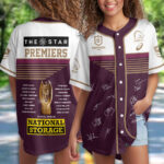 Brisbane Broncos 2025 NRL Premiers Baseball Jersey - HOATT14057