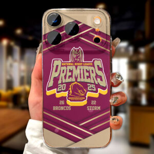 Brisbane Broncos 2025 NRL Premiers Phone Case - HOATT13592