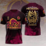 Brisbane Broncos 2025 NRL Premiers 3D Apparel - HOATT13593