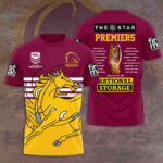 Brisbane Broncos 2025 NRL Premiers 3D Apparel – HOATT13864