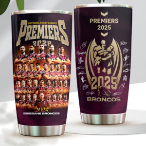 Brisbane Broncos 2025 NRL Premiers Tumbler Cup - HOATT13867
