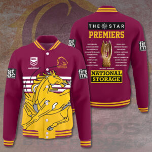 Brisbane Broncos 2025 NRL Premiers Varsity Jacket - HOATT14069