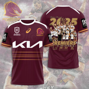 Brisbane Broncos 2025 Premiers 3D Apparel - MAITM13595