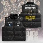Brisbane Broncos 2025 Premiers 3D Sleeveless Down Jacket - MAITM13592