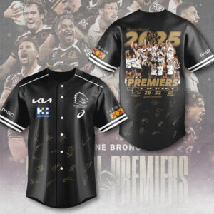 Brisbane Broncos 2025 Premiers Baseball Jersey - MAITM13533