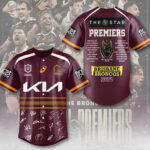 Brisbane Broncos 2025 Premiers Baseball Jersey - MAITM13535
