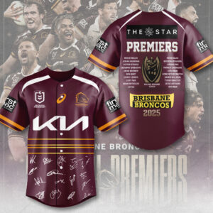 Brisbane Broncos 2025 Premiers Baseball Jersey - MAITM13535