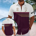 Brisbane Broncos 2025 Premiers Short Sleeve Button-Down Shirt - MAITM13190