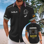 Brisbane Broncos 2025 Premiers Short Sleeve Button-Down Shirt - MAITM13460