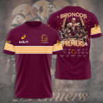 Brisbane Broncos 2025 Premiership 3D Apparel - TANTN17310