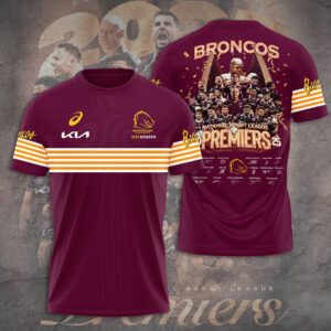 Brisbane Broncos 2025 Premiership 3D Apparel - TANTN17310