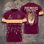 Brisbane Broncos 2025 Premiership 3D Apparel - TANTN17903